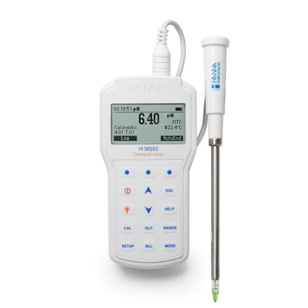Máy Đo pH/Nhiệt Độ Trong Pho Mát Chuyên Nghiệp HI98165