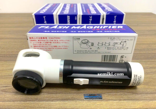 IKEDA M-100 kính lúp đo lường 10X có đèn LED - 画像 (4)