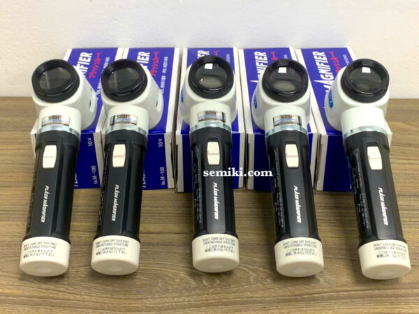 IKEDA M-100 kính lúp đo lường 10X có đèn LED - 画像 (3)