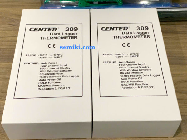CENTER TAIWAN 309 bộ ghi nhiệt 4 kênh type K (-200°C ~1370°C) - 画像 (2)