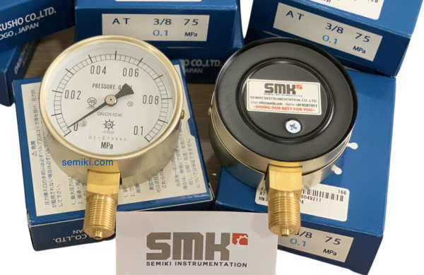DAIICHI KEIKI AT R3/8-75:0.1MPA đồng hồ đo áp suất đường ống 0.1Mpa - Image 3