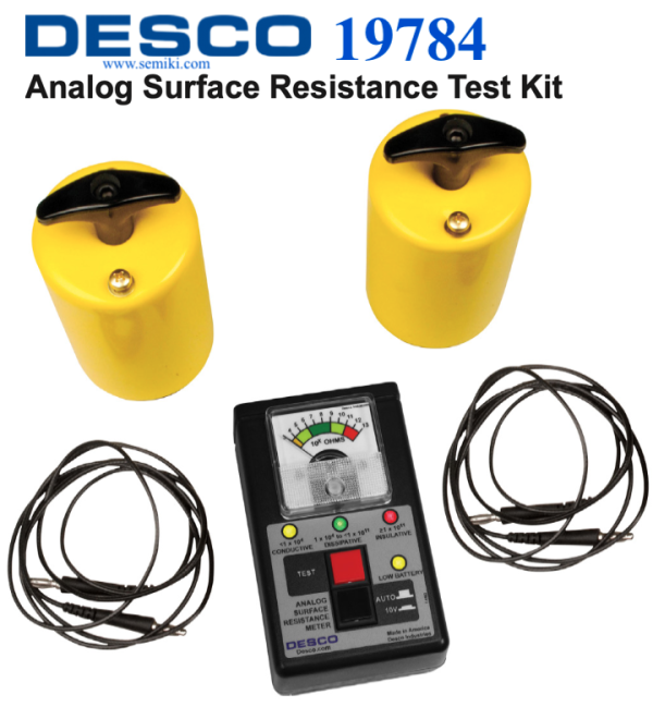 DESCO 19784 GROUNDING SURFACE RESISTANCE ANALYZER
