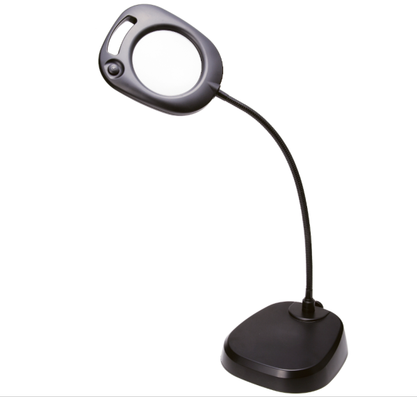ikeda CMS-130 2X table clamp magnifying glass