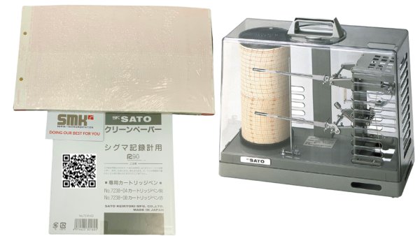 TEMPERATURE AND HUMIDITY CHART RECORDING PAPER SATO 7210-62 (7 days)