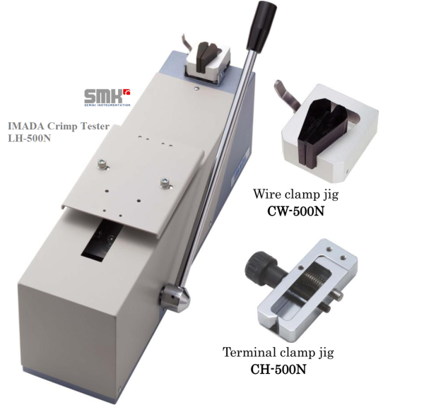 IMADA LH-500N wire stripping force measurement system, electric connector