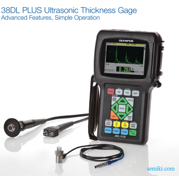 EVIDENT OLYMPUS 38DL PLUS MATERIAL THICKNESS MEASURING DEVICE