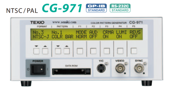 máy tạo mẫu tín hiệu màu sắc TEXIO CG-971