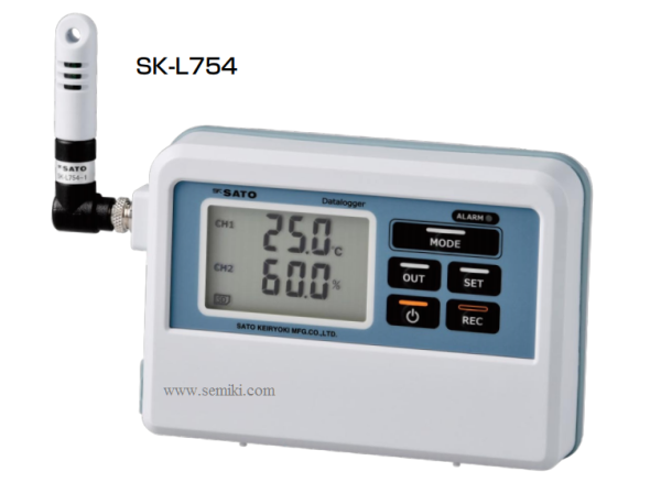 TEMPERATURE AND HUMIDITY RECORDER SATO SK-L754 (8870-00)
