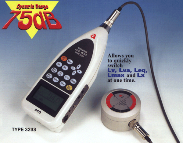 ACO type 3233 (dB) thiết bị đo độ rung 3 chiều (30dB ~ 119dB) - Hình ảnh 3