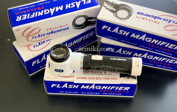 LEDライト付10倍測定ルーペ IKEDA M-100