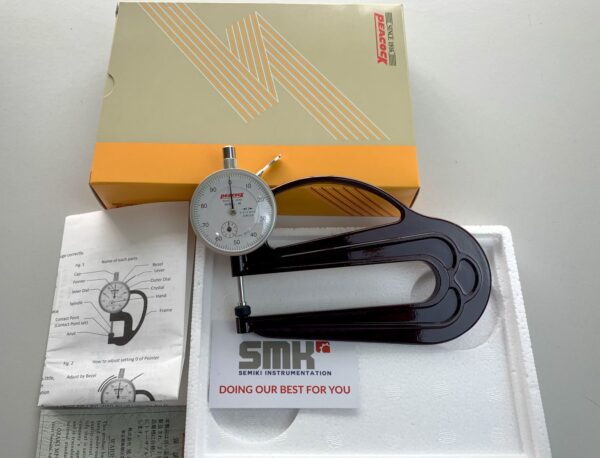 PEACOCK H thickness gauge 0-10mm /0.01mm