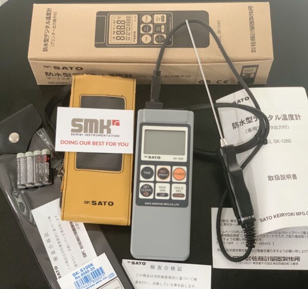 SATO SK-1260 Nhiệt kế điện tử kèm đầu đo tiếp xúc chống nước - Image 2