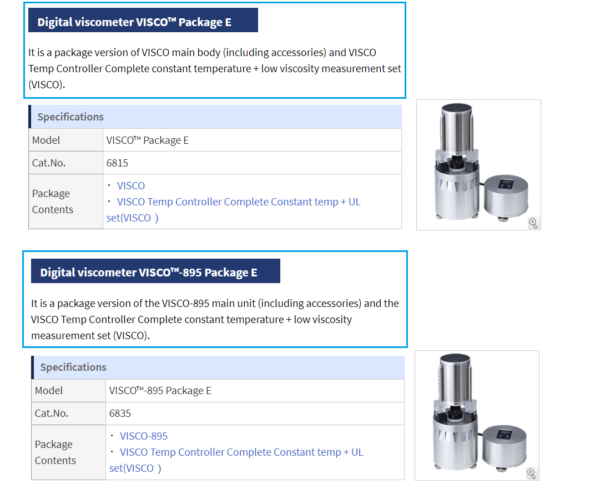 ATAGO 6815 Digital viscometer Package E máy đo độ nhớt kèm gia nhiệt mẫu - 画像 (4)