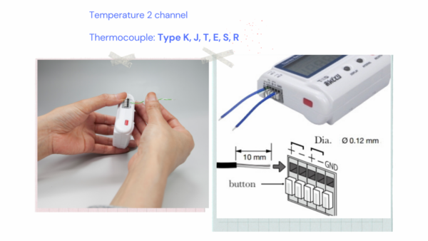 T&D TR75A2 bộ ghi nhiệt độ 2 kênh cặp nhiệt điện -199 ~ 1760°C - Image 3