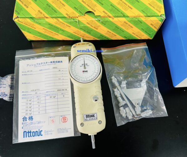 ATTONIC AP-30 tensile and compression force gauge 300N/ 30kgf