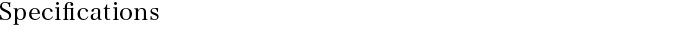 仕様