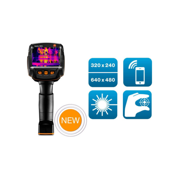 Máy Ảnh Nhiệt Testo 883 (320 X 240 Pixels, Lấy Nét Thủ Công, App, Laser) - 画像 (2)