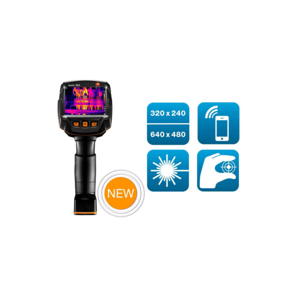 Bộ máy ảnh nhiệt hồng ngoại testo 883 (Với 2 ống kính & các phụ kiện) - Hình ảnh 2