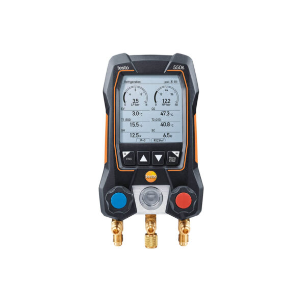 testo 550s Máy đo áp suất gas điện lạnh kỹ thuật số khối van 2 chiều & bluetooth - Image 2