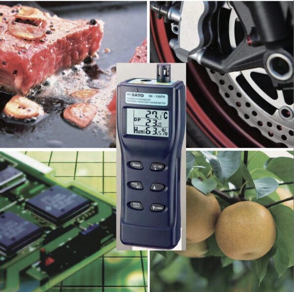 SATO SK-130ITH nhiệt ẩm kế hồng ngoại đo nhiệt độ ẩm sương - Image 2