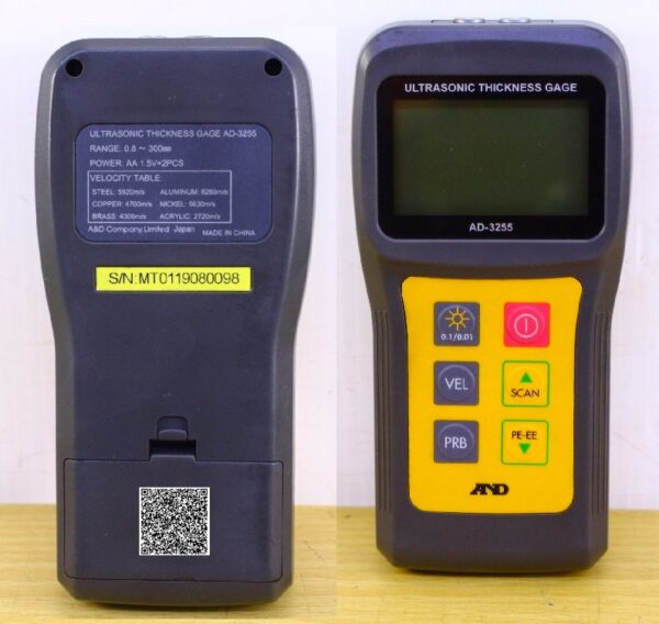 A&D AD-3255 máy đo độ dày vật liệu bằng sóng siêu âm - 画像 (3)