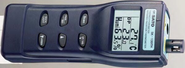 SATO SK-130ITH nhiệt ẩm kế hồng ngoại đo nhiệt độ ẩm sương - Image 4