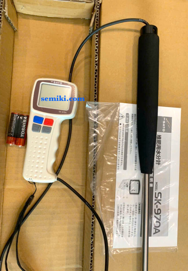 SATO SK-970A 有機肥料・木マルチ用水分測定器 23.0～80.0%