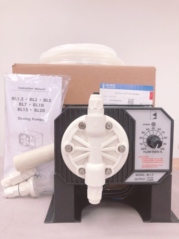 Black Stone Liquid Chemical Dosing Pump 1.5 liters/hour, 13 bar