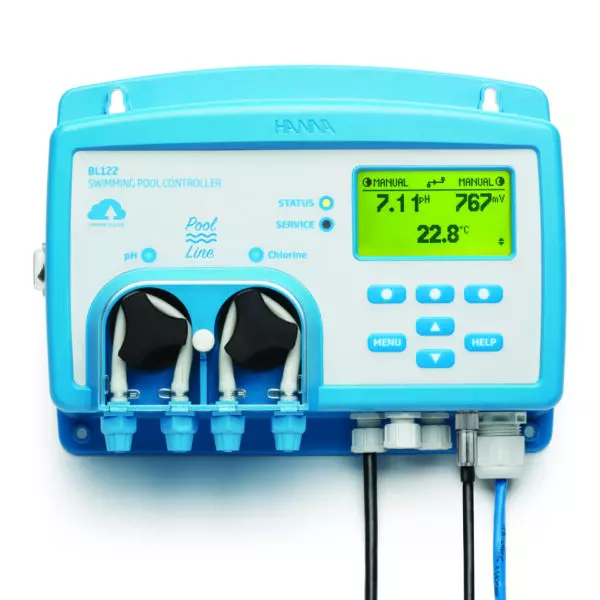 Bộ Điều Khiển pH/ORP Trong Bể Bơi Kết Hợp Bơm (Hanna Cloud) BL122