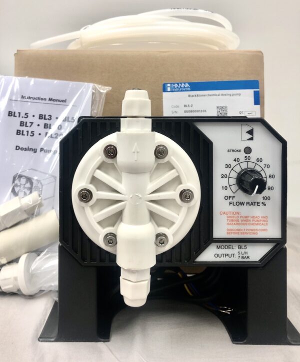 Black Stone Liquid Chemical Dosing Pump 5.0 liters/hour 7 bar
