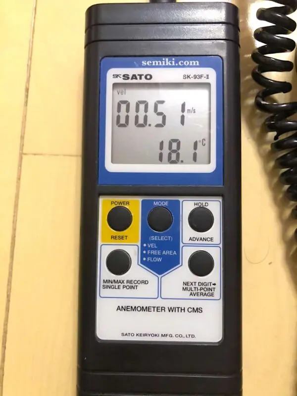 SATO SK-93F-Ⅱ (7687-10) thiết bị đo vi khí hậu, đo tốc độ gió - Hình ảnh 3
