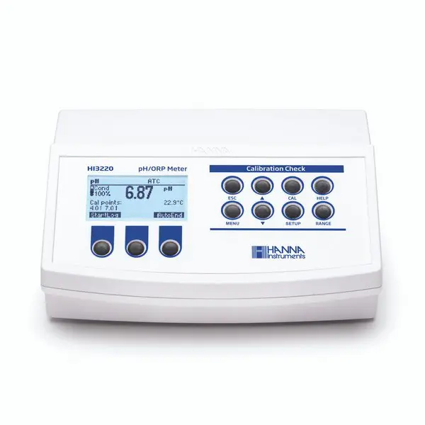 Máy Đo pH/ORP/Nhiệt độ Để Bàn Không Kèm Điện Cực HI3220-02