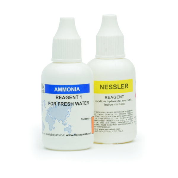 アンモニウム試薬 (0-3.0mg/L) テストキット HI38049 用、100 回測定 HI38049-100