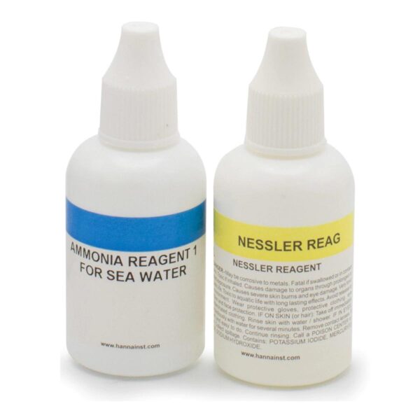 塩水アンモニウム試薬 (0-2.5mg/L) HI3824 用、25 回測定 HI3826-025