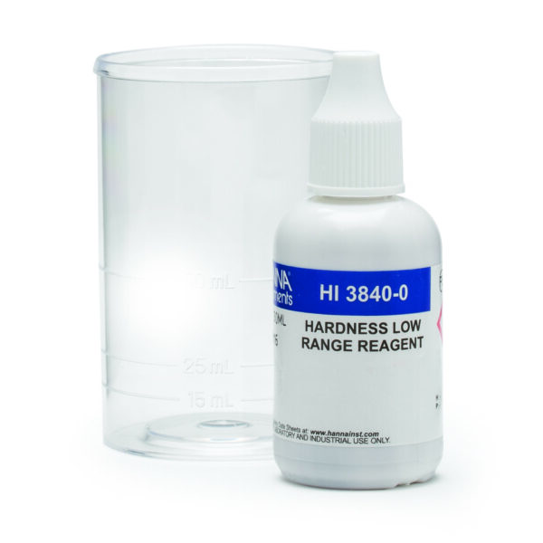 HI3840 Low Range Total Hardness Test Kit (0-150mg/L) with 50 Test Reagents