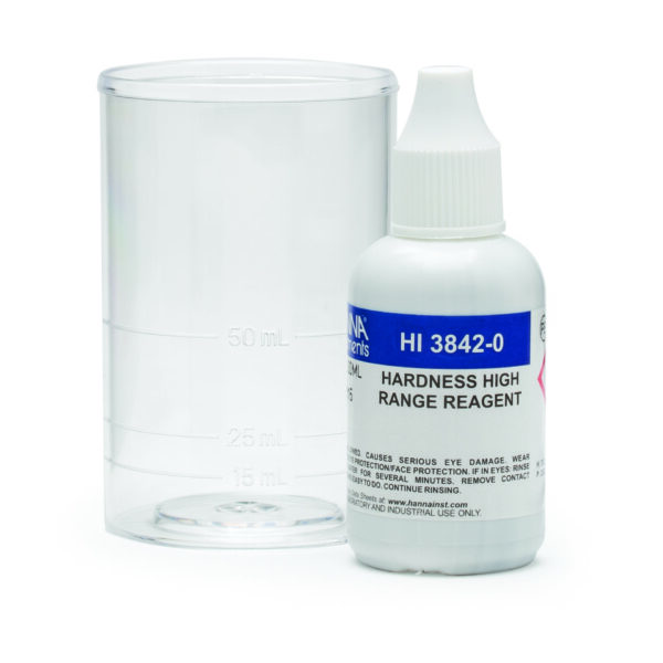 Total Hardness HR Test Kit (400-3000mg/L) with 50 Test Reagents HI3842