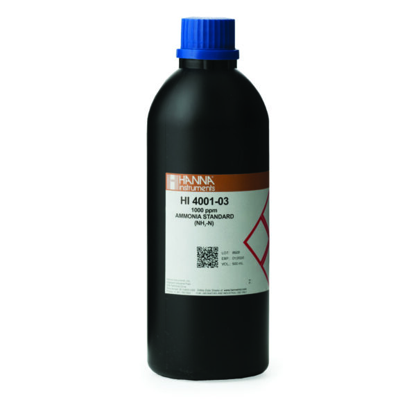 アンモニウム校正液 1000 ppm、500 mL HI4001-03