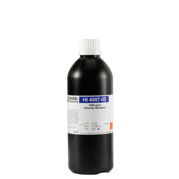Chloride Calibration Solution 1000 ppm, 500 mL HI4007-03