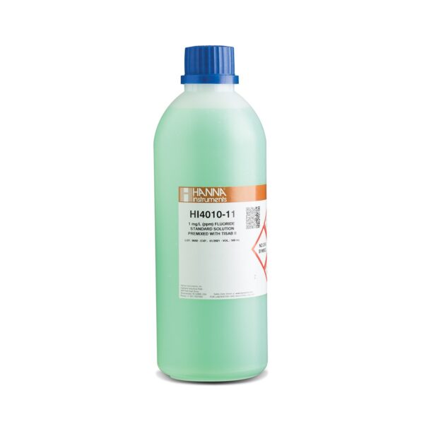フッ化物校正液 1ppm TISAB II 付き、500 mL HI4010-11