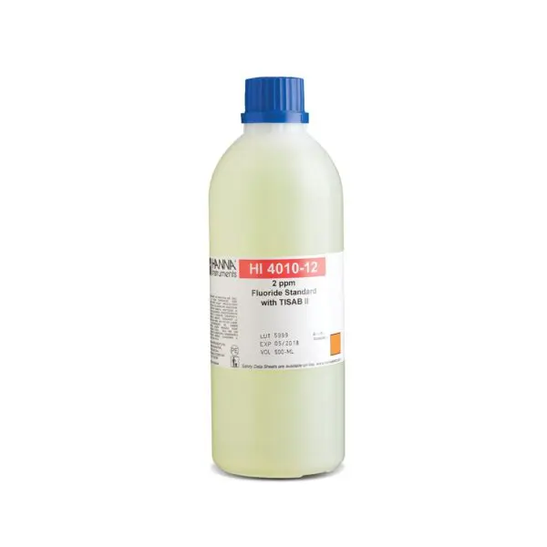 Dung Dịch Hiệu Chuẩn Floride 2ppm Có TISAB II, 500 mL HI4010-12