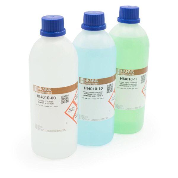 フッ素標準液 1ppm、10ppm、TISAB液 各500mL HI4010-30