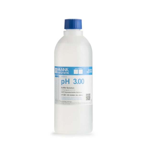 pH 3.00 Calibration Solution, 500 mL HI5003