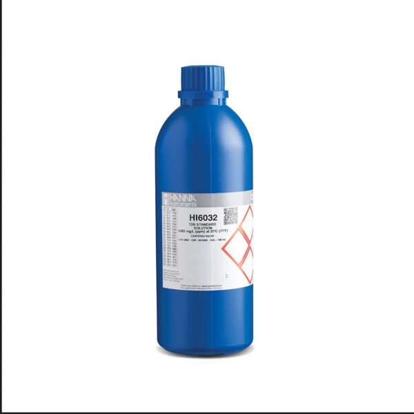 TDS Calibration Solution 1382 mg/L (ppm), 500mL Bottle HI6032