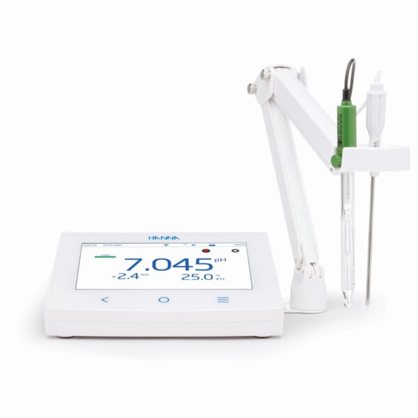 CAL Check™、Wifi、イーサネット接続付きベンチトップ pH/ORP メーター HI6221-02