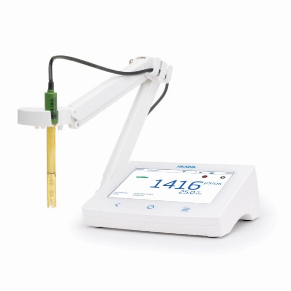EC/TDS/NaCl/Resistivity/Temperature Benchtop Meter with Wifi, Ethernet Connection HI6321-02