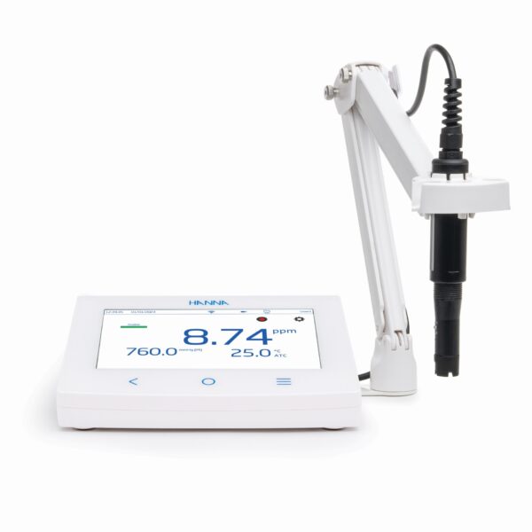 光電電極付きデスクトップ溶存酸素/温度計 Wifi、イーサネット接続 HI6421-02
