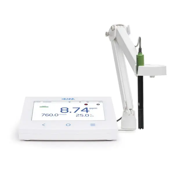 Máy Đo Oxy Hòa Tan/Nhiệt Độ Với Điện Cực Dạng Màng, Kết Nối Wifi, Ethernet HI6421P-02