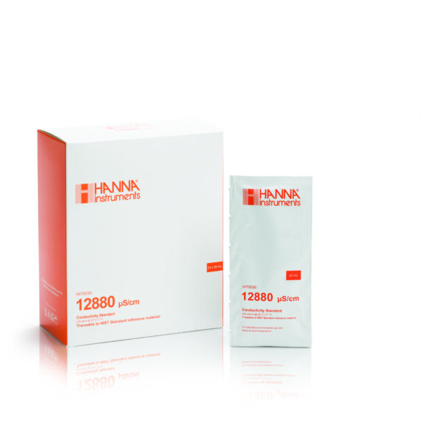 導電率校正液 (EC) 12880µS/cm、25x20mL HI70030P