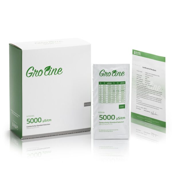 Conductivity Calibration Solution 5000 µS/cm, Box of 25 packets of 20mL