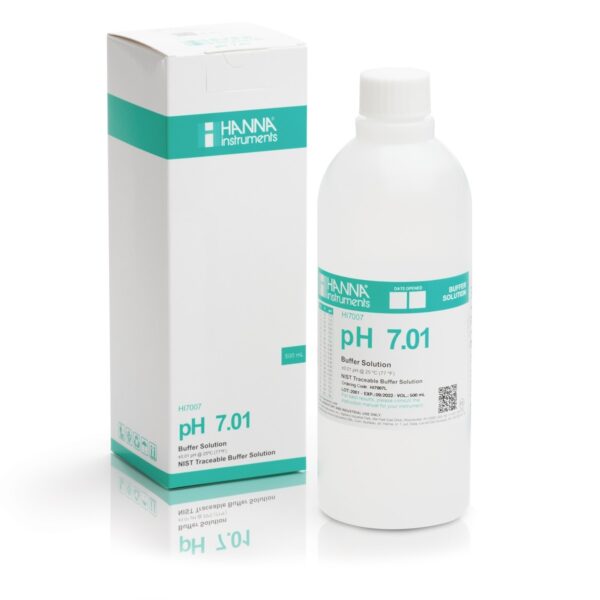 pH 7.01 Calibration Solution, 500mL Bottle HI7007L